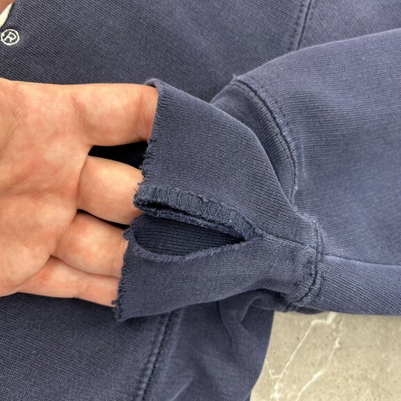 Vintage Steve Barrys Navy Midshipmen Hoodie Mens 2XL XXL Pullover Sweatshirt - Picture 5 of 13